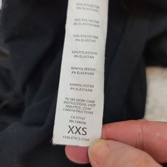 Fabletics Siena Workout Cinch Waist Fleece Jacket in Black Size XXS - Picture 10 of 12